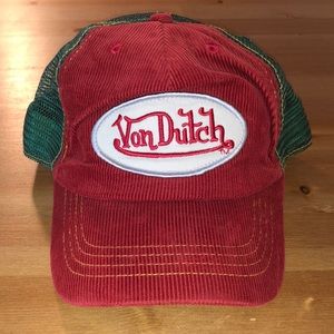 Vintage. *RARE* Corduroy Von Dutch Hat